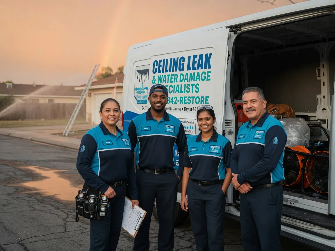 Ceiling Leak Cleanup company in Maunie, IL