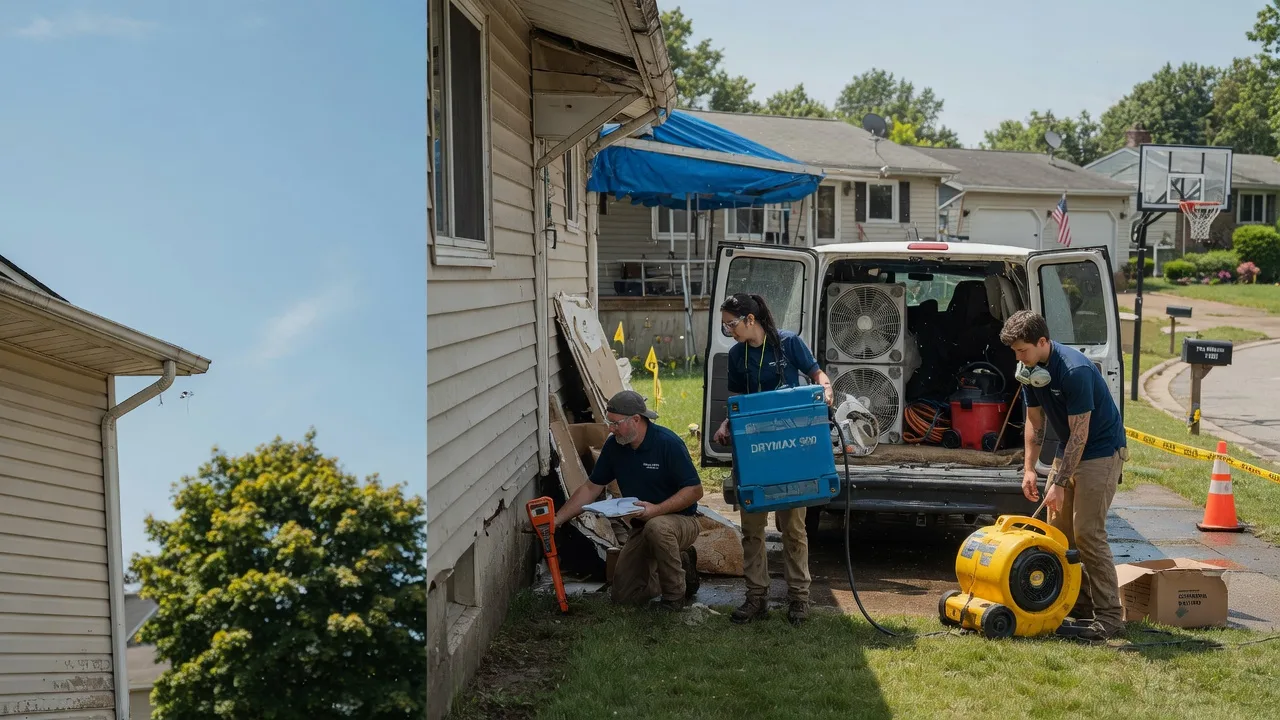 Ceiling Leak Cleanup in Maunie, IL near me